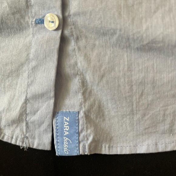 ZARA Basic Button down top - Picture 7 of 8